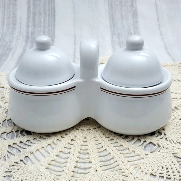 Vintage Houston Harvest Double Jam or Jelly Pot - Picture 3 of 9